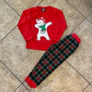 Holiday Boys Fleece 2-pc PJs Size 5/6 Years